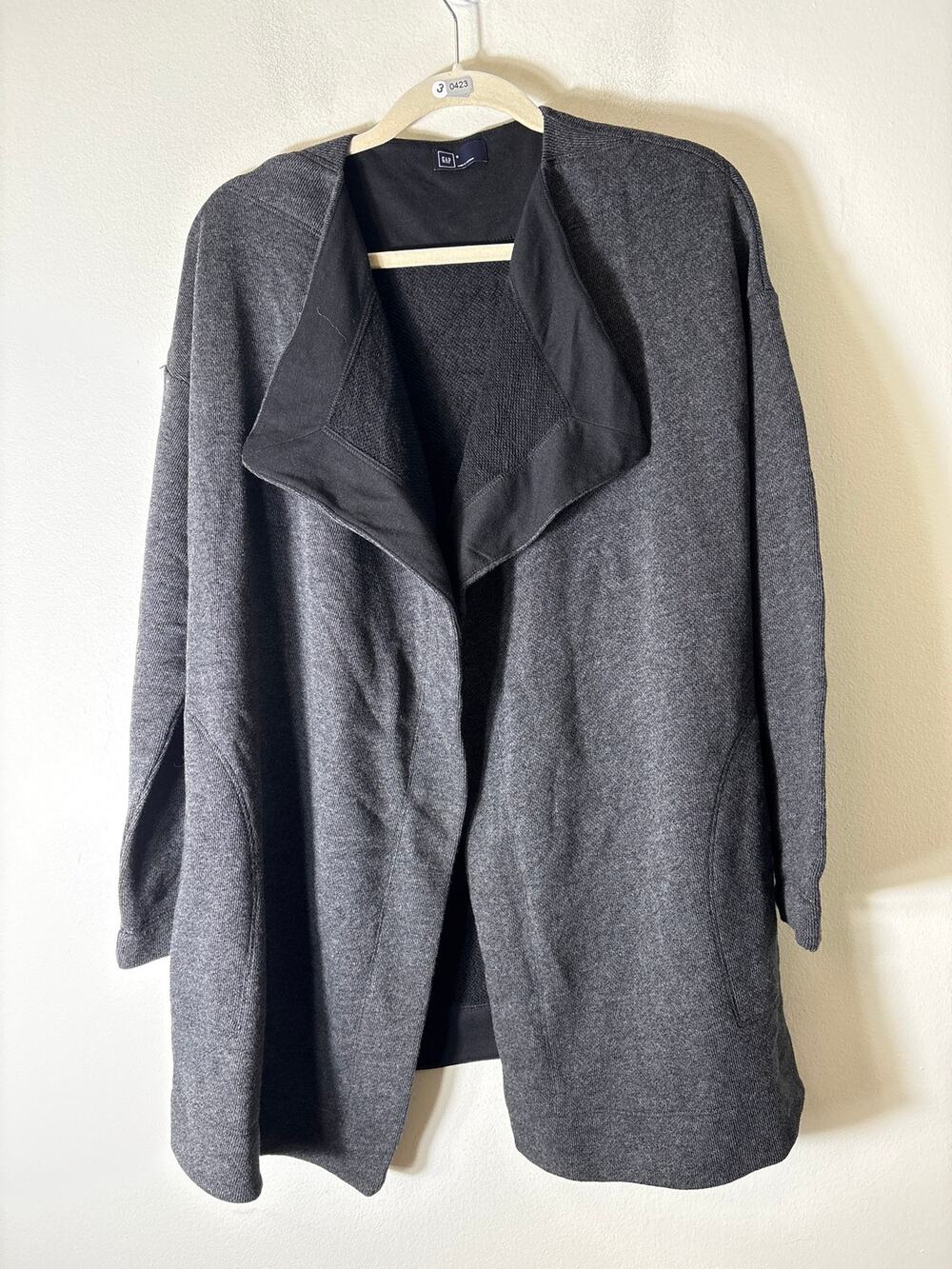 Gap Charcoal Gray Long Sleeve Cardigan Sweater Sz S